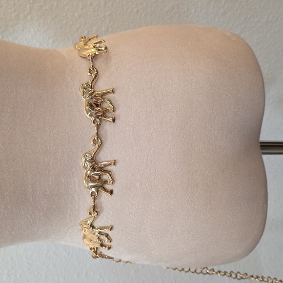 Vintage Gold Elephant Chain Belt 46" Long - Picture 5 of 9